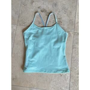 Ivivva girls light green race length Tumblin' Tank racerback top 14